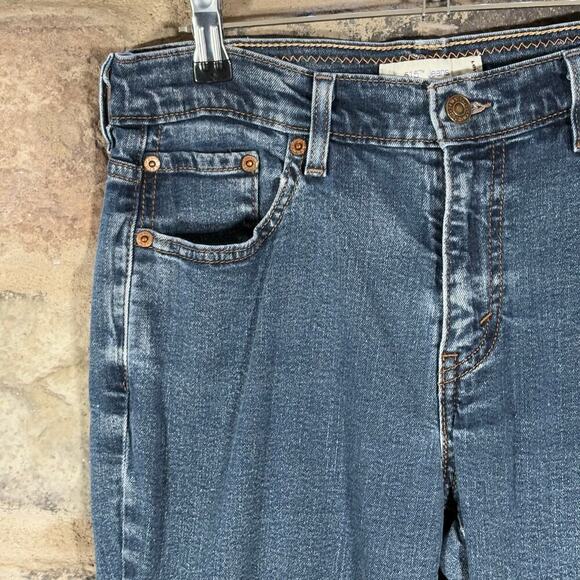 Levi's 515 Jeans Capri Blue Woman's 10 Stretch Casual Summer Vacation Basic - Picture 4 of 14